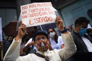 Demonstrators in Caracas demand the release of political prisoners ahead of International Criminal Court Prosecutor Karim Khan's visit to Venezuela.