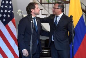 A U.S. government representative meets Colombia's President-elect Petro as the Biden administration tries to build a strong diplomatic relationship with Colombia's new government.