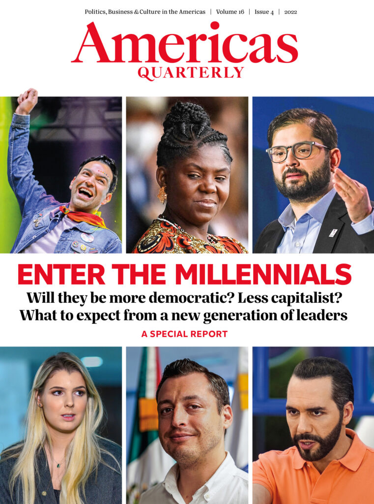 Millennials in Politics cover shows young politicians from Latin America