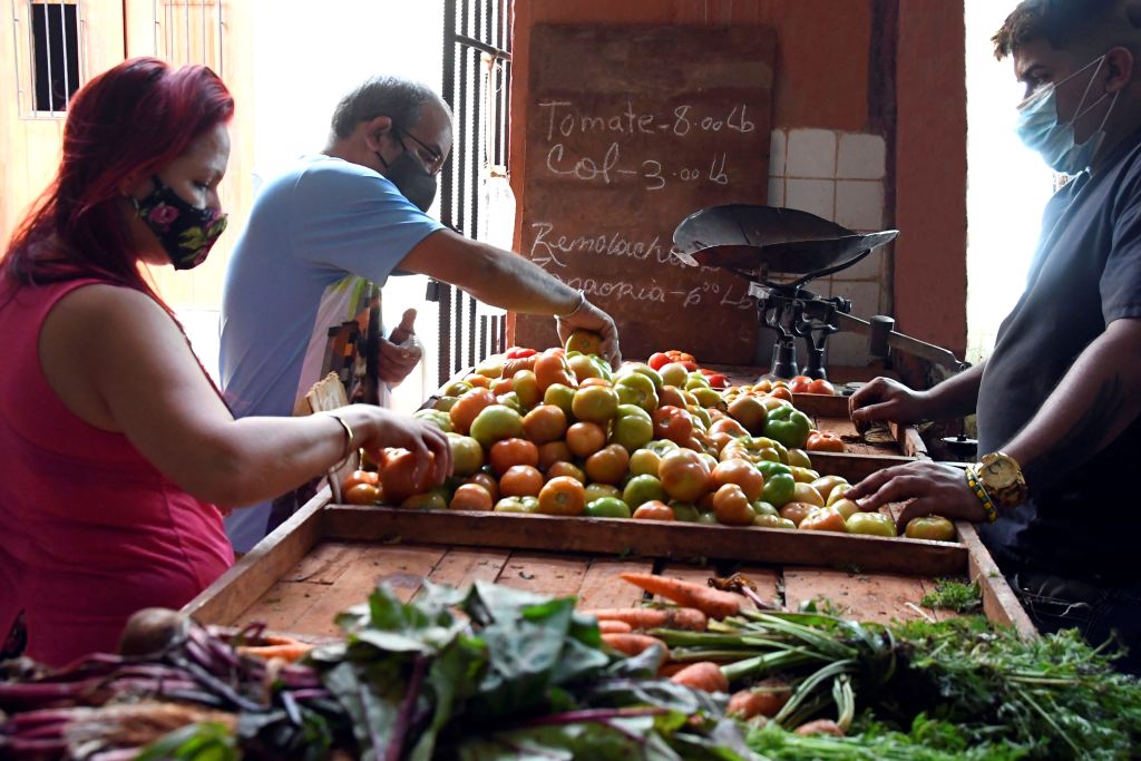 The U.S. can play a key role in supporting Cuba's private businesses, such as this privately-owned vegetable market in Havana.