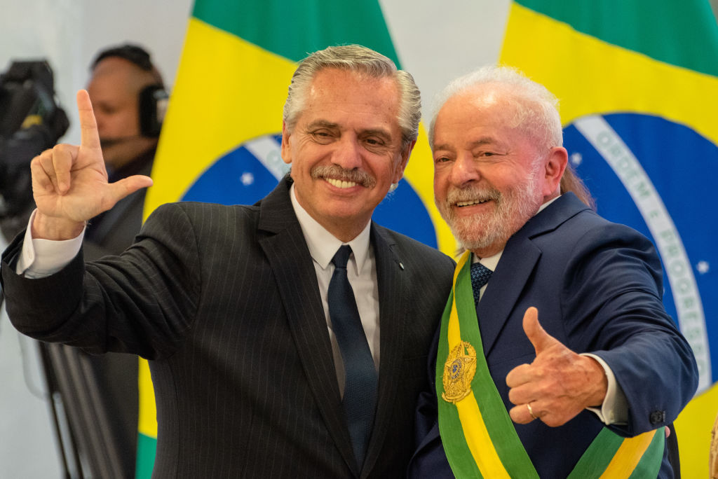 The president of Argentina was one of several regional leaders that attended Brazil's president inauguration. President Lula is on his third term in office.