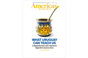 A capa da reportagem especial da Americas Quarterly sobre o Uruguai.