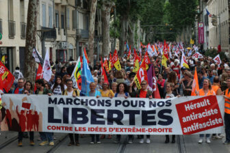 A rally against the far-right following the EU elections in Montpellier, France, on June 14, 2024. The EU’s Elections May Have Unexpected Reverberations in Latin America.