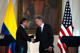 Colombia's President Gustavo Petro meets U.S. State Secretary Antony Blinken in Bogotá in 2022.