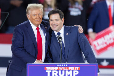 What Marco Rubio Has Said About Latin America. Donald Trump greets Senator Marco Rubio, Republican of Florida, during a campaign rally in North Carolina, on November 4, 2024.