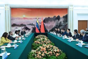 Chinese Vice President Han Zheng meets with Venezuelan Vice President Delcy Rodríguez in Beijing on April 24. Why the U.S. Should Engage with Venezuela: The Trump administration is holding talks with Iran and turning its back on Maduro. Continued isolation will deepen Caracas’ reliance on U.S. adversaries.
