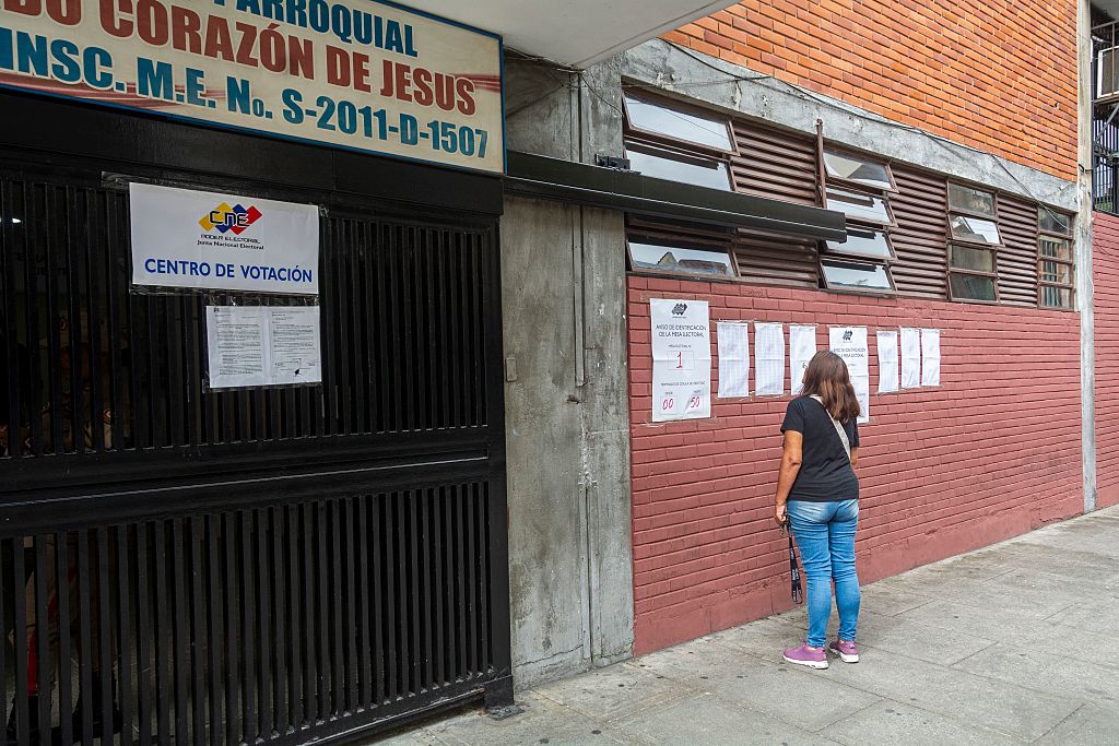 Parliamentary and regional elections in Venezuela, with the absence of the majority opposition, which called for abstention and not to vote. (Photo by: Jimmy Villalta/VWPics/Universal Images Group via Getty Images)