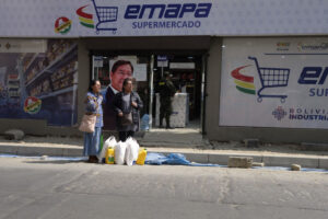 Customers outside a subsidized grocery store in La Paz in Sept. 2024. To Escape Economic Crisis, Bolivia Has a Painful Road Ahead: Whoever wins this year’s election, the next president will face the daunting task of implementing bitter reforms.