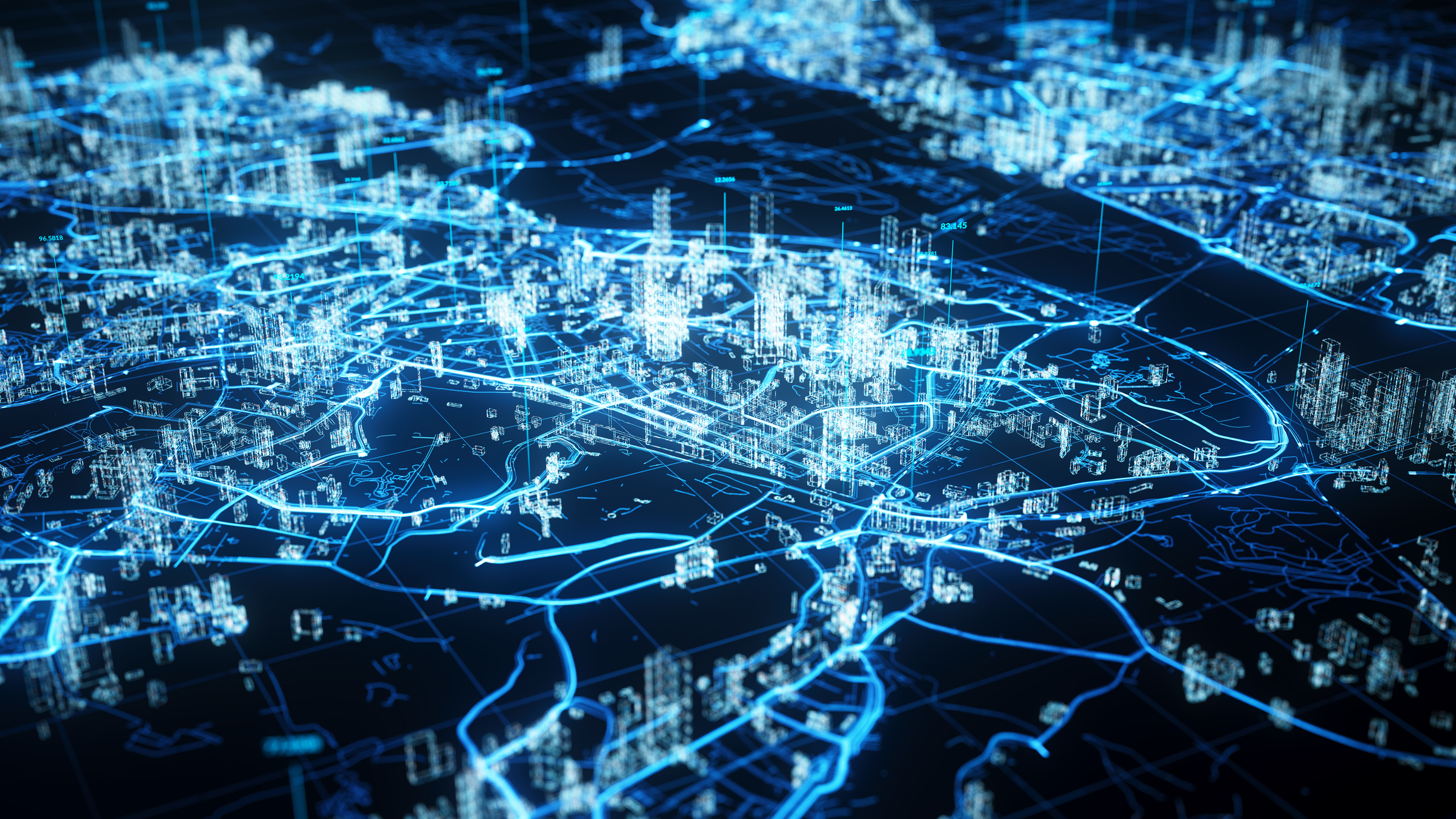 Smart city and communication network concept. AI in Latin America: Smart Cities or Surveillance States?