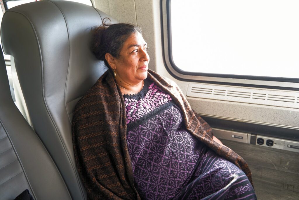 María del Carmen González Villanueva rides Line Z from Salina Cruz to Coatzacoalcos. The other two lines of the CIIT—Line FA and Line K—will connect Coatzacoalcos with Palenque and Oaxaca with Guatemala, respectively. “I live in Tijuana and want to visit my family in Ixtepec. I haven’t traveled in a train since I was a kid, so I was a little nervous," she said. "But this is amazing, a real luxury! There are always traffic jams and accidents on the roads—you never know when you’ll get there.”