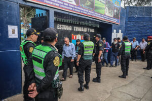 Voters enter a polling station during the second day of voting in Lima on April 13, 2026.