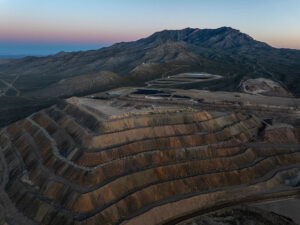 The Mountain Pass mine in California, pictured in April, is the only rare earths mine of its size operating in the Americas.