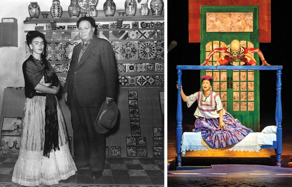 Diego Rivera and Frida Kahlo in Mexico in 1946. Isabel Leonard as Frida.